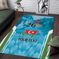 Personalized Azerbaijan Black January Area Rug 20 Yanvar 1990 LT9 - Wonder Print Shop