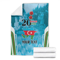 Personalized Azerbaijan Black January Blanket 20 Yanvar 1990