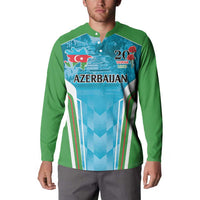 Personalized Azerbaijan Black January Button Sweatshirt 20 Yanvar 1990 LT9 - Wonder Print Shop