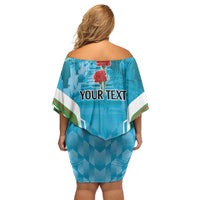 Personalized Azerbaijan Black January Off Shoulder Short Dress 20 Yanvar 1990 - Wonder Print Shop