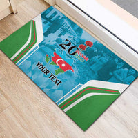 Personalized Azerbaijan Black January Rubber Doormat 20 Yanvar 1990 - Wonder Print Shop