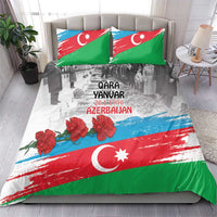 Azerbaijan Qara Yanvar Bedding Set with Flag Style LT9 - Wonder Print Shop