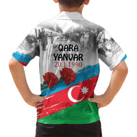 Azerbaijan Qara Yanvar Hawaiian Shirt with Flag Style - Wonder Print Shop