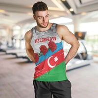 Azerbaijan Qara Yanvar Men Tank Top with Flag Style - Wonder Print Shop