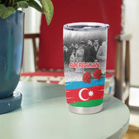 Azerbaijan Qara Yanvar Tumbler Cup with Flag Style - Wonder Print Shop