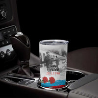 Azerbaijan Qara Yanvar Tumbler Cup with Flag Style - Wonder Print Shop