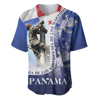 Panama Dia de los Martires Baseball Jersey Panama Martyrs' Day Raises Flag LT9 - Wonder Print Shop