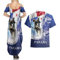 Panama Dia de los Martires Couples Matching Summer Maxi Dress and Hawaiian Shirt Panama Martyrs' Day Raises Flag LT9 - Wonder Print Shop