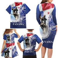 Panama Dia de los Martires Family Matching Long Sleeve Bodycon Dress and Hawaiian Shirt Panama Martyrs' Day Raises Flag LT9 - Wonder Print Shop