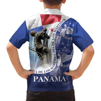Panama Dia de los Martires Family Matching Off Shoulder Maxi Dress and Hawaiian Shirt Panama Martyrs' Day Raises Flag LT9 - Wonder Print Shop