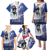 Panama Dia de los Martires Family Matching Puletasi and Hawaiian Shirt Panama Martyrs' Day Raises Flag - Wonder Print Shop