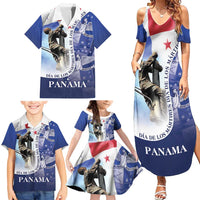 Panama Dia de los Martires Family Matching Summer Maxi Dress and Hawaiian Shirt Panama Martyrs' Day Raises Flag - Wonder Print Shop
