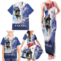 Panama Dia de los Martires Family Matching Tank Maxi Dress and Hawaiian Shirt Panama Martyrs' Day Raises Flag - Wonder Print Shop