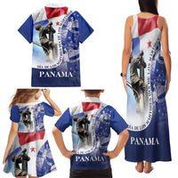 Panama Dia de los Martires Family Matching Tank Maxi Dress and Hawaiian Shirt Panama Martyrs' Day Raises Flag - Wonder Print Shop