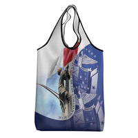 Panama Dia de los Martires Grocery Bag Panama Martyrs' Day Raises Flag