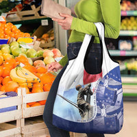 Panama Dia de los Martires Grocery Bag Panama Martyrs' Day Raises Flag