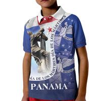 Panama Dia de los Martires Kid Polo Shirt Panama Martyrs' Day Raises Flag - Wonder Print Shop