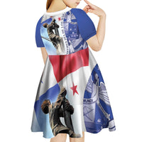 Panama Dia de los Martires Kid Short Sleeve Dress Panama Martyrs' Day Raises Flag - Wonder Print Shop