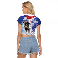Panama Dia de los Martires Raglan Cropped T Shirt Panama Martyrs' Day Raises Flag - Wonder Print Shop