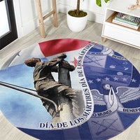 Panama Dia de los Martires Round Carpet Panama Martyrs' Day Raises Flag