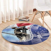 Panama Dia de los Martires Round Carpet Panama Martyrs' Day Raises Flag