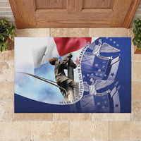 Panama Dia de los Martires Rubber Doormat Panama Martyrs' Day Raises Flag - Wonder Print Shop