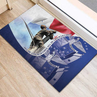 Panama Dia de los Martires Rubber Doormat Panama Martyrs' Day Raises Flag - Wonder Print Shop