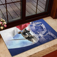Panama Dia de los Martires Rubber Doormat Panama Martyrs' Day Raises Flag - Wonder Print Shop