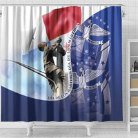 Panama Dia de los Martires Shower Curtain Panama Martyrs' Day Raises Flag