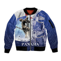 Panama Dia de los Martires Sleeve Zip Bomber Jacket Panama Martyrs' Day Raises Flag - Wonder Print Shop