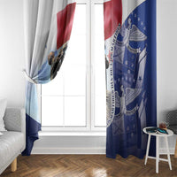 Panama Dia de los Martires Window Curtain Panama Martyrs' Day Raises Flag - Wonder Print Shop