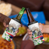 Philippines Eagle and Sampaguita Flowers 4 in 1 Can Cooler Tumbler Polynesian Pattern LT9 - Wonder Print Shop