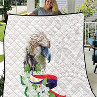 Philippines Eagle and Sampaguita Flowers Quilt Polynesian Pattern - Wonder Print Shop