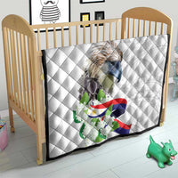 Philippines Eagle and Sampaguita Flowers Quilt Polynesian Pattern - Wonder Print Shop