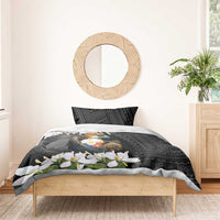 Philippines Eagle with Coat Of Arm Bedding Set Simple Sampaguita Jasmine LT9 - Wonder Print Shop