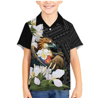Philippines Eagle with Coat Of Arm Family Matching Mermaid Dress and Hawaiian Shirt Simple Sampaguita Jasmine LT9 - Wonder Print Shop
