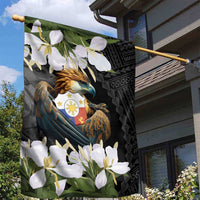 Philippines Eagle with Coat Of Arm Garden Flag Simple Sampaguita Jasmine - Wonder Print Shop