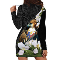 Philippines Eagle with Coat Of Arm Hoodie Dress Simple Sampaguita Jasmine - Wonder Print Shop