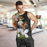 Philippines Eagle with Coat Of Arm Men Tank Top Simple Sampaguita Jasmine - Wonder Print Shop