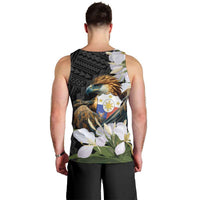 Philippines Eagle with Coat Of Arm Men Tank Top Simple Sampaguita Jasmine - Wonder Print Shop