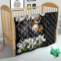 Philippines Eagle with Coat Of Arm Quilt Simple Sampaguita Jasmine - Wonder Print Shop