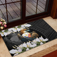 Philippines Eagle with Coat Of Arm Rubber Doormat Simple Sampaguita Jasmine - Wonder Print Shop