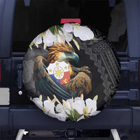 Philippines Eagle with Coat Of Arm Spare Tire Cover Simple Sampaguita Jasmine - Wonder Print Shop