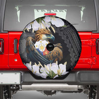 Philippines Eagle with Coat Of Arm Spare Tire Cover Simple Sampaguita Jasmine - Wonder Print Shop