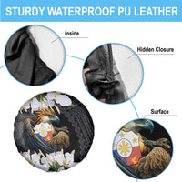 Philippines Eagle with Coat Of Arm Spare Tire Cover Simple Sampaguita Jasmine - Wonder Print Shop