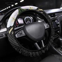 Philippines Eagle with Coat Of Arm Steering Wheel Cover Simple Sampaguita Jasmine - Wonder Print Shop