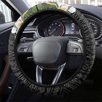 Philippines Eagle with Coat Of Arm Steering Wheel Cover Simple Sampaguita Jasmine - Wonder Print Shop
