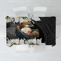 Philippines Eagle with Coat Of Arm Tablecloth Simple Sampaguita Jasmine - Wonder Print Shop