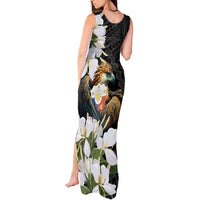 Philippines Eagle with Coat Of Arm Tank Maxi Dress Simple Sampaguita Jasmine - Wonder Print Shop