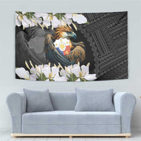Philippines Eagle with Coat Of Arm Tapestry Simple Sampaguita Jasmine - Wonder Print Shop